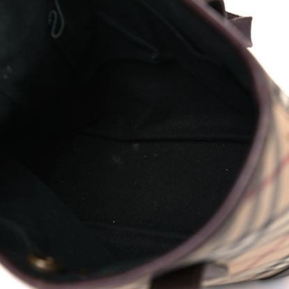 Burberry Haymarket Check Studded Large Tote Chocolate 8 of 19
