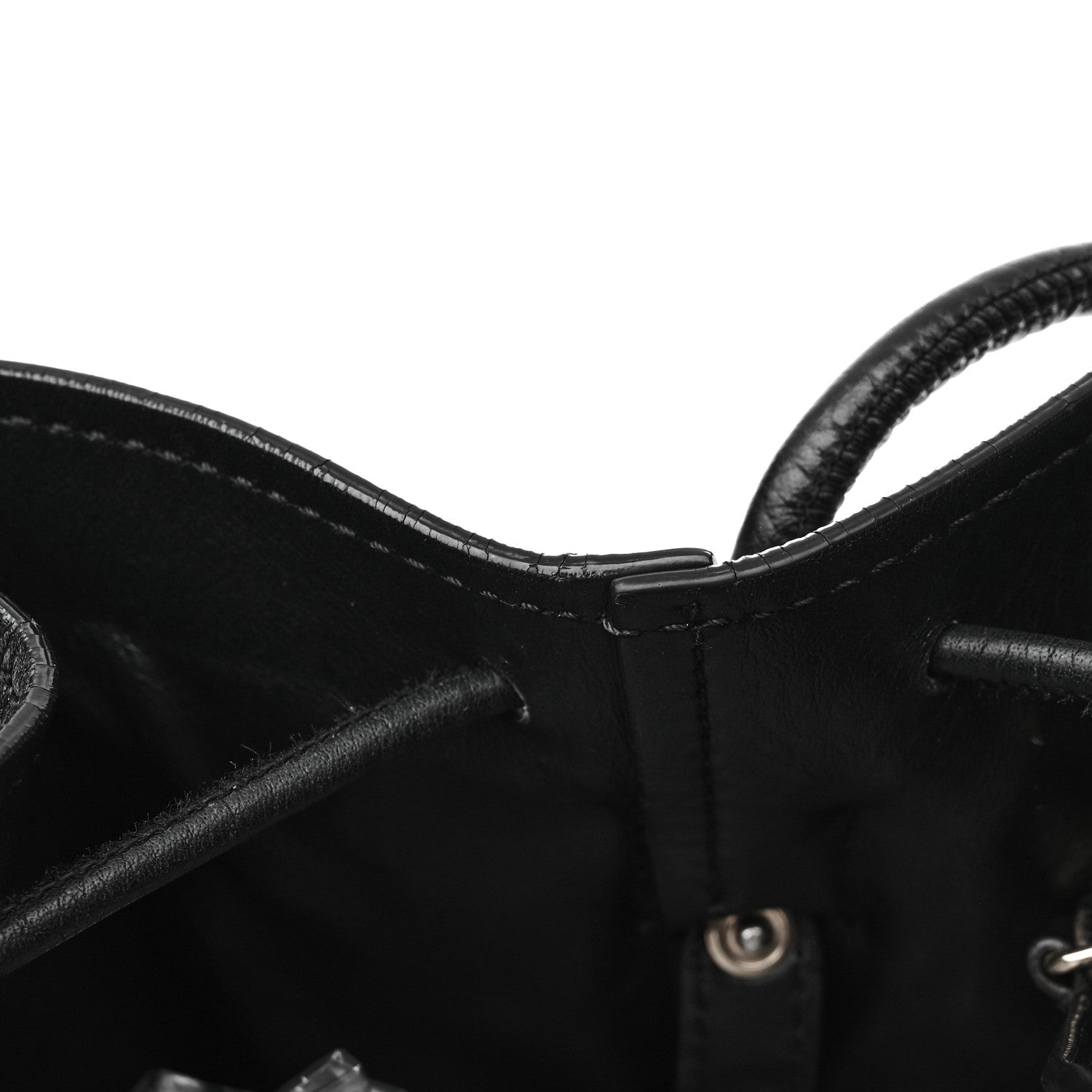 Tom Ford Calfskin Small Tassel Bucket Bag Black 13 of 17