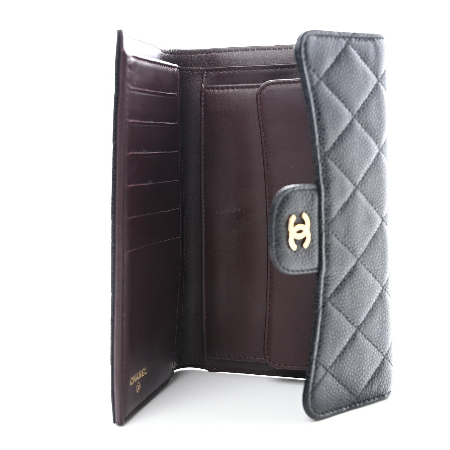 Chanel Caviar Quilted Large Flap Wallet Black 5 of 11