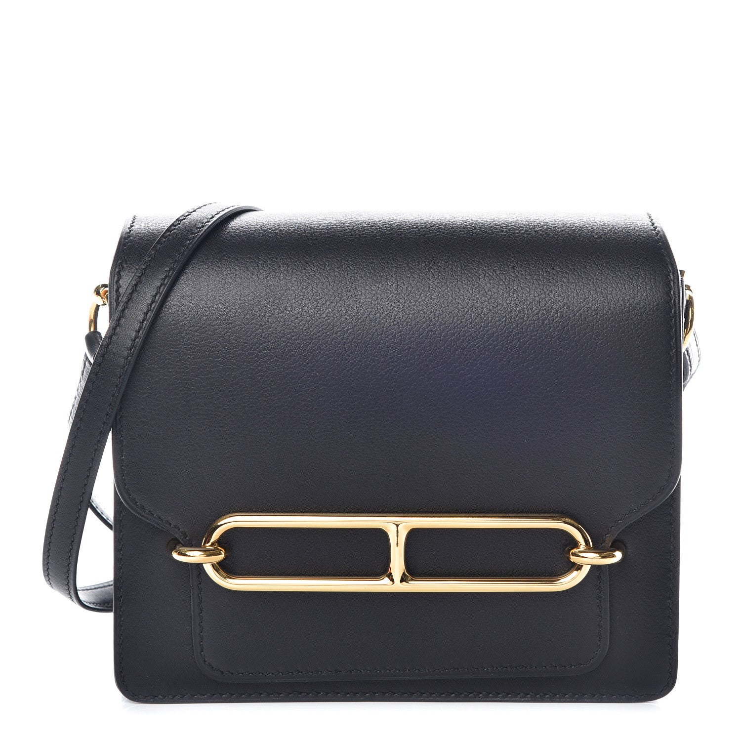 Hermes Evergrain Mini Sac Roulis Black 1 of 10