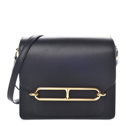 Hermes Evergrain Mini Sac Roulis Black 1 of 10