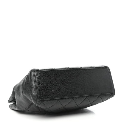 Chanel Caviar Quilted Small CC Shopping Tote Black 4 of 9
