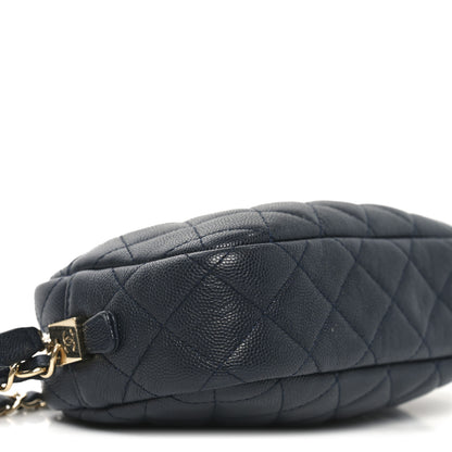 Chanel Caviar Quilted Camera Case Navy 9 of 10