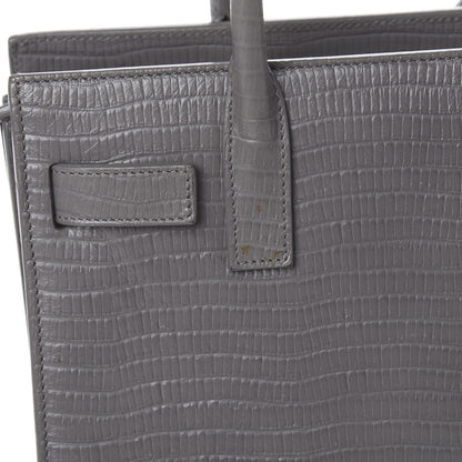 Saint Laurent Calfskin Lizard Embossed Nano Sac De Jour Fog 14 of 15