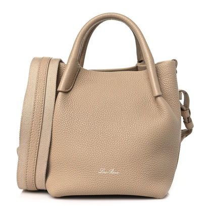 Loro Piana Grained Calfskin Micro Bale Bag Light Mastic 1 of 9