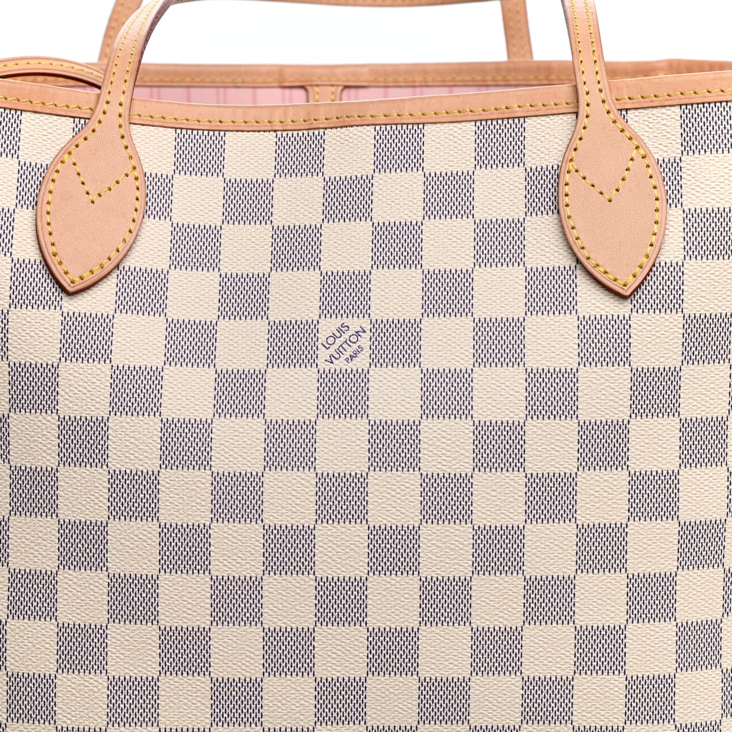 Damier Azur Neo Neverfull MM Rose Ballerine