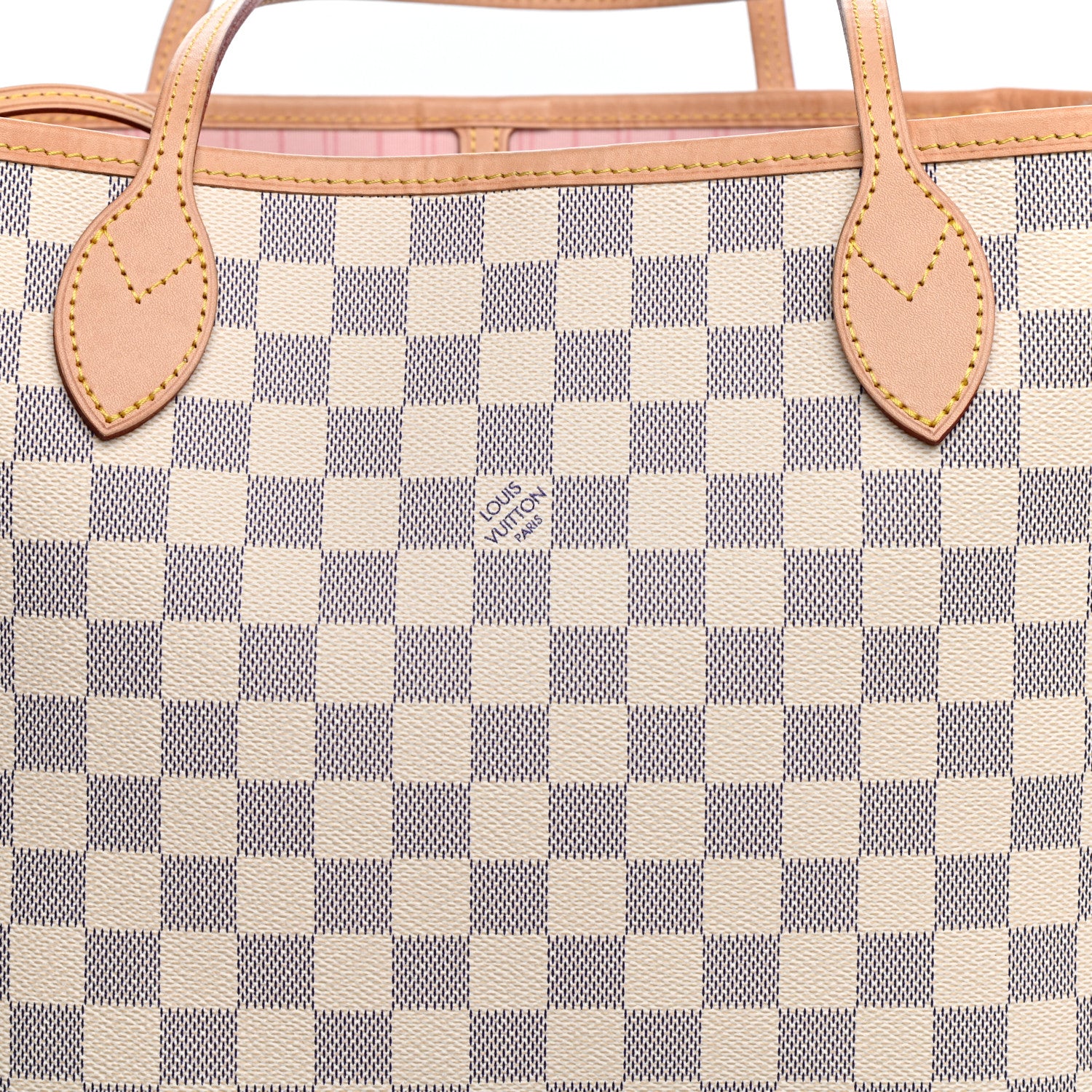 Louis Vuitton Damier Azur Neo Neverfull MM Rose Ballerine 10 of 10