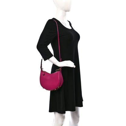 Fendi Vitello Grace Matte Mini Fendigraphy Hobo Bag Ciclamino Pilar 2 of 12