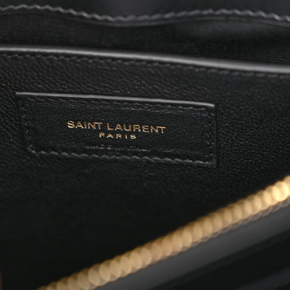 Saint Laurent Calfskin Y Quilted Monogram Small Loulou Chain Satchel Black 6 of 10