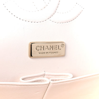 Chanel Metallic Tweed Medium Double Flap White Gold 6 of 11