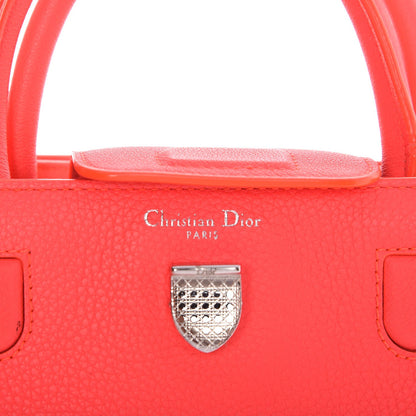 Christian Dior Grained Calfskin Mini Diorever Flap Fluorescent Goji Pink 7 of 10