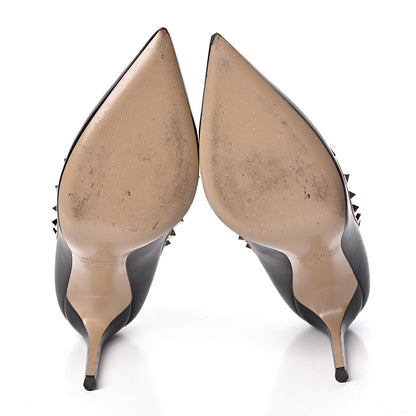 Valentino Garavani Nappa Rockstud 100mm Pumps 39 Black Poudre 5 of 13