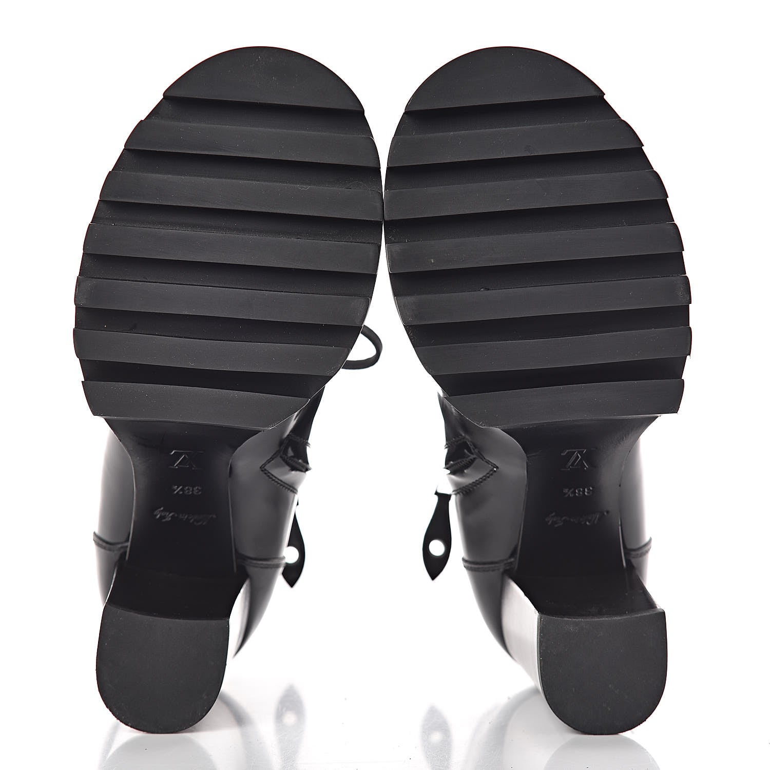 Louis Vuitton Patent Calfskin Star Trail Ankle Boots 38.5 Black 8 of 10