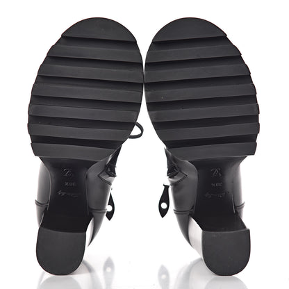 Louis Vuitton Patent Calfskin Star Trail Ankle Boots 38.5 Black 8 of 10
