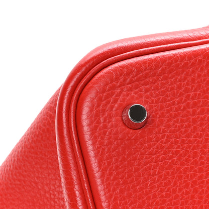 Hermes Taurillon Clemence Picotin Lock 22 MM Rouge Tomate 10 of 11