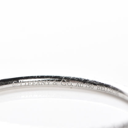 Tiffany 18K White Gold Diamond Metro Ring 8.5 4 of 6