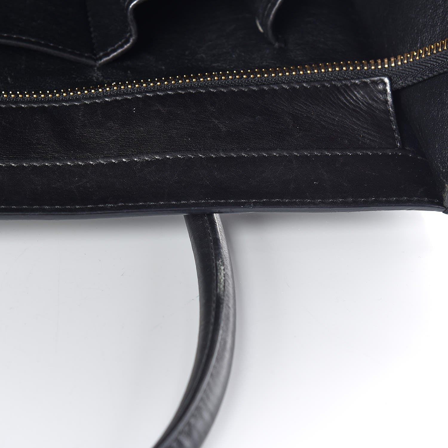 Celine Smooth Calfskin Shrunken Lambskin Mini Bi-Color Luggage Black White 13 of 31