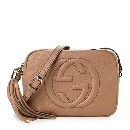Gucci Pebbled Calfskin Small Soho Disco Bag Camelia 1 of 8