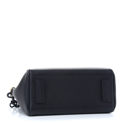 Versace Grained Calfskin Small La Medusa Top Handle Bag Black Lilac 4 of 9