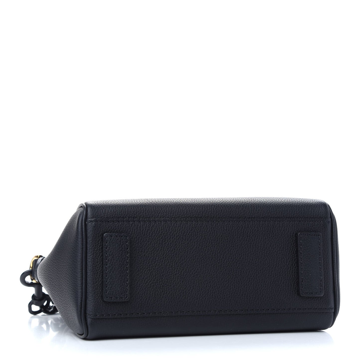 Grained Calfskin Small La Medusa Top Handle Bag Black Lilac