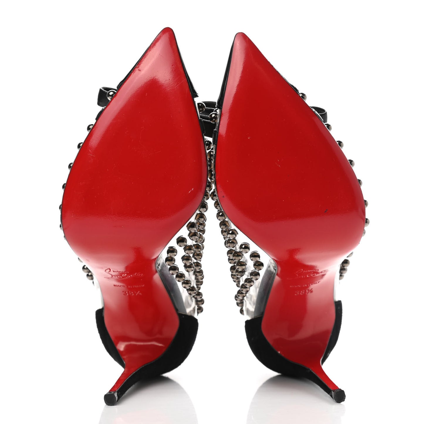 Suede Patent Studded Bille et Boule 100 Pumps 38.5 Black