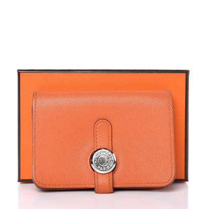 Hermes Swift Dogon Card Case Key Holder Orange 8 of 8