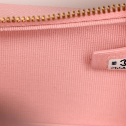 Chanel Caviar Quilted Top Handle Vanity With Chain Light Pink 7 of 10