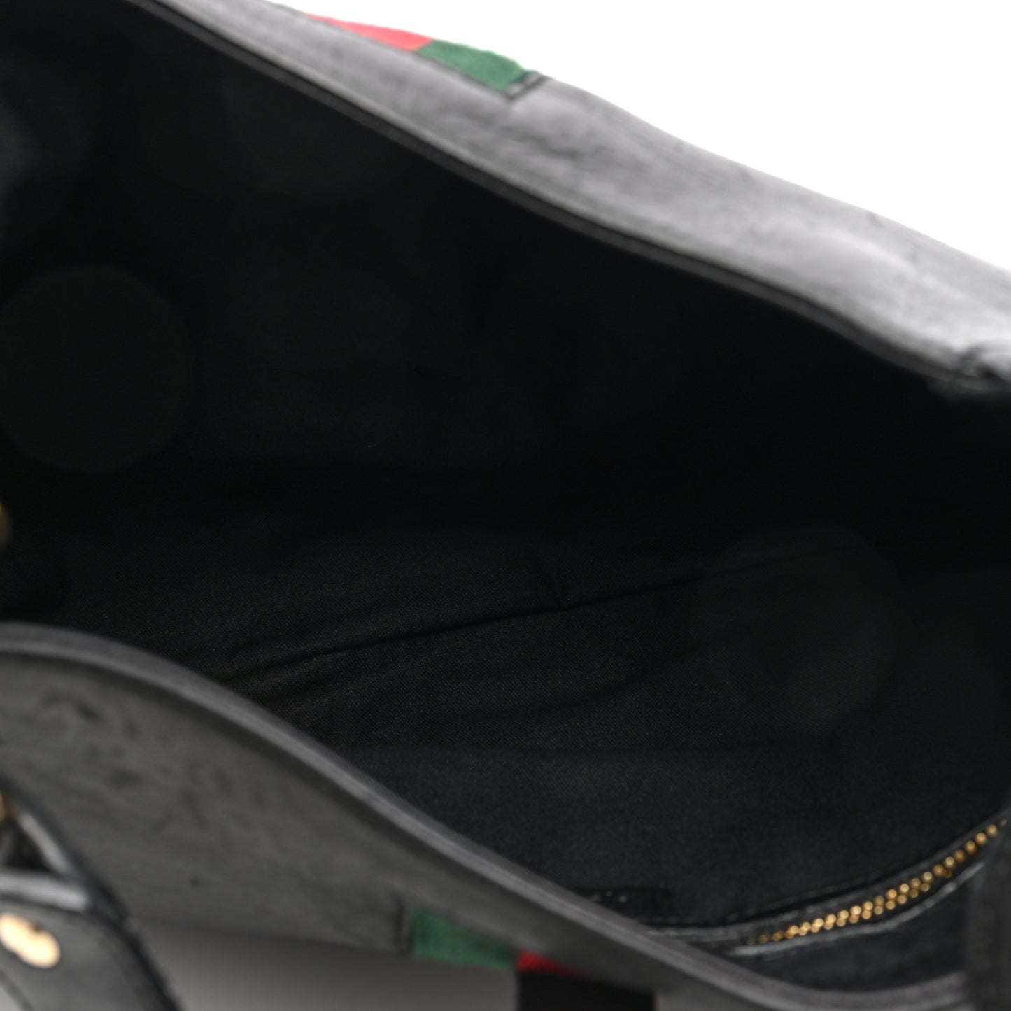 Calfskin Web Piston Lock Jackie O Hobo Black