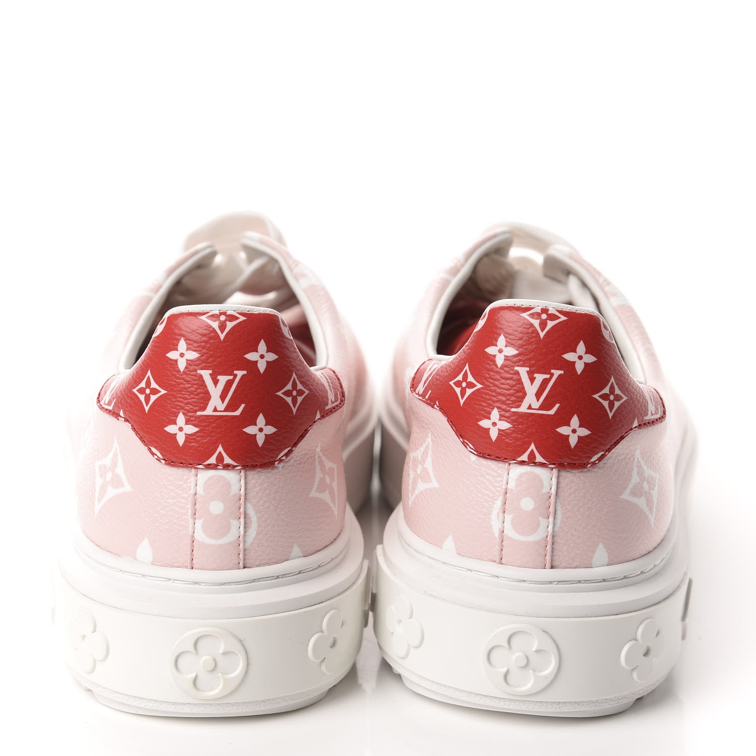 Louis Vuitton Monogram Giant Time Out Sneakers 42 Rose Rouge 5 of 11