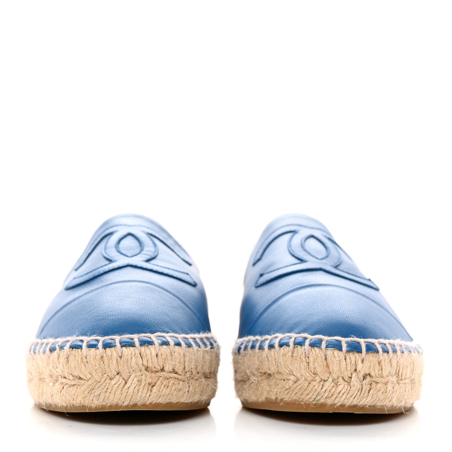 Lambskin CC Espadrilles 37 Blue