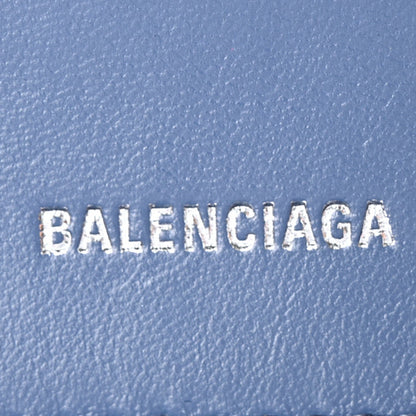 Balenciaga Denim BB Monogram Small Hourglass Top Handle Bag Blue 6 of 10