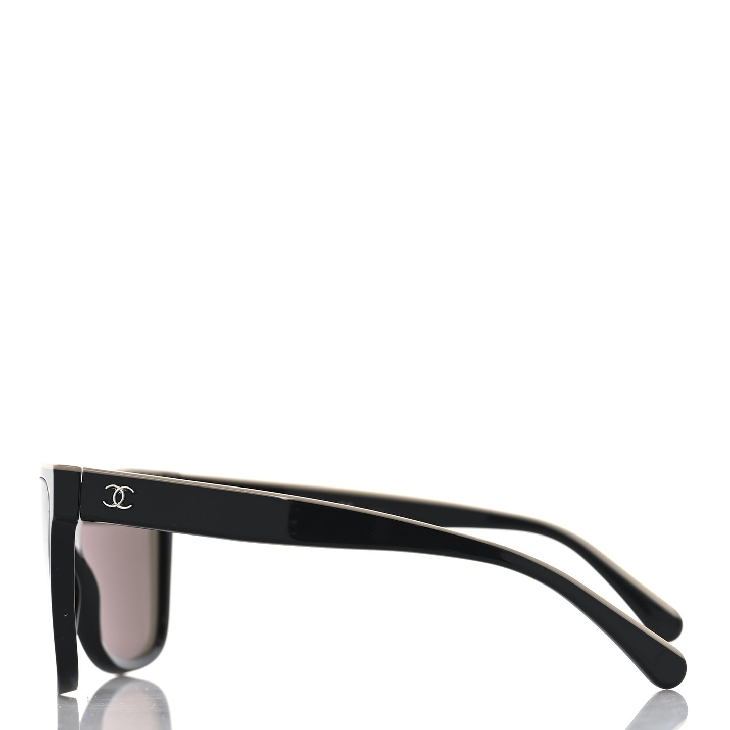 Acetate Logo Shield Sunglasses 5418 Black