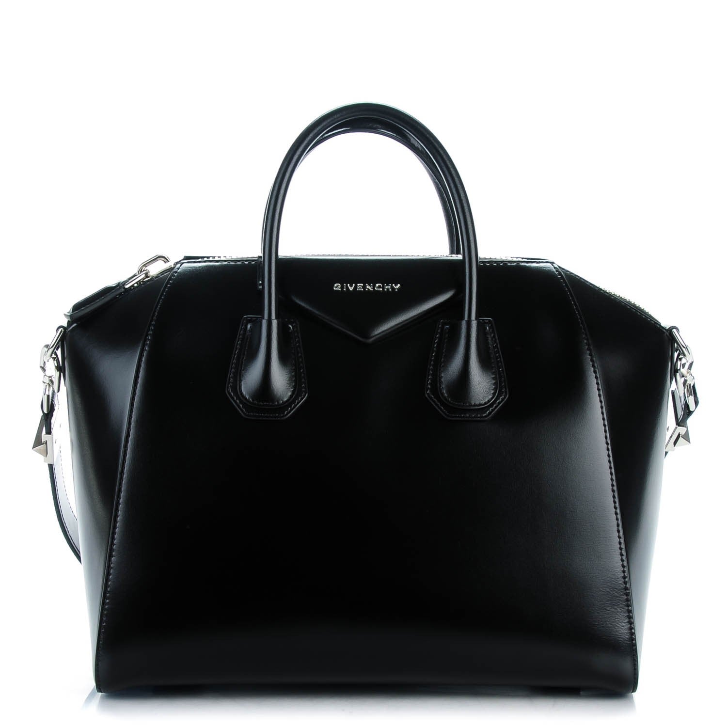 Givenchy Shiny Lord Calfskin Medium Antigona Black 1 of 7