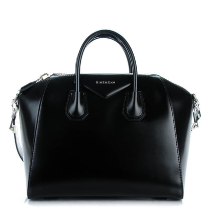 Givenchy Shiny Lord Calfskin Medium Antigona Black 1 of 7