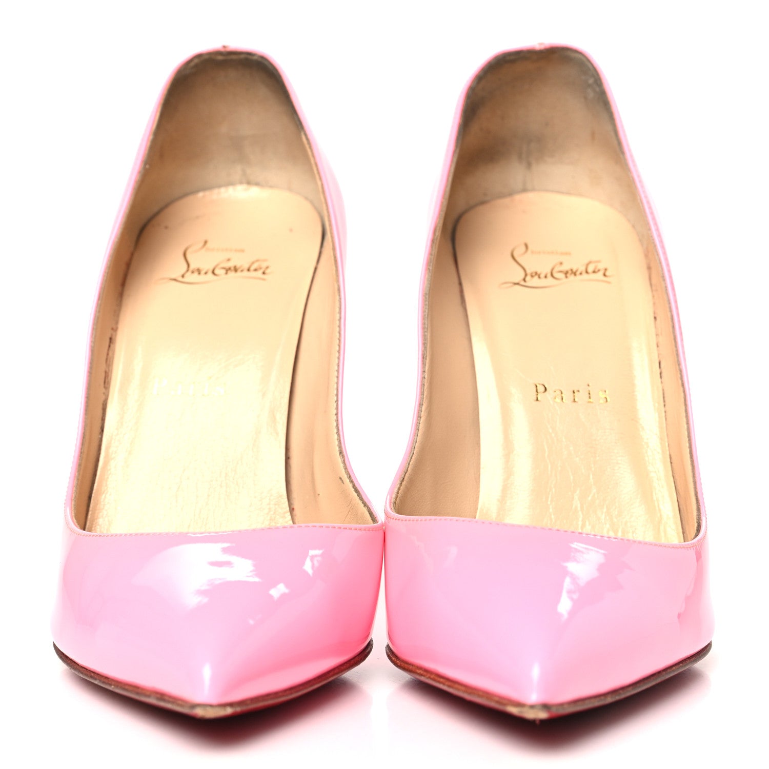 Christian Louboutin Patent Pigalle Follies 100 Pumps 37.5 Dolly 3 of 12