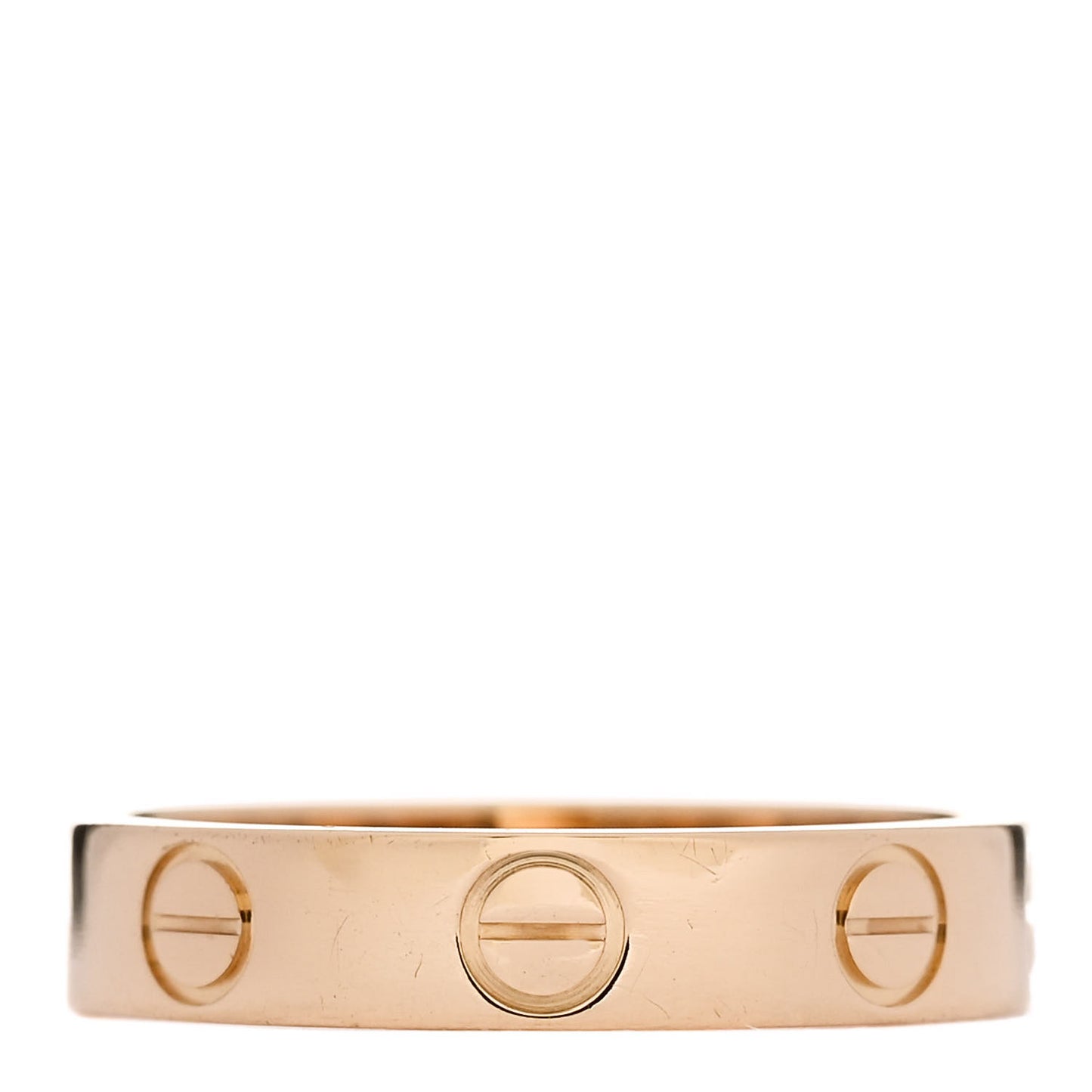 18K Yellow Gold 3.5mm LOVE Wedding Band Ring 49 4.75