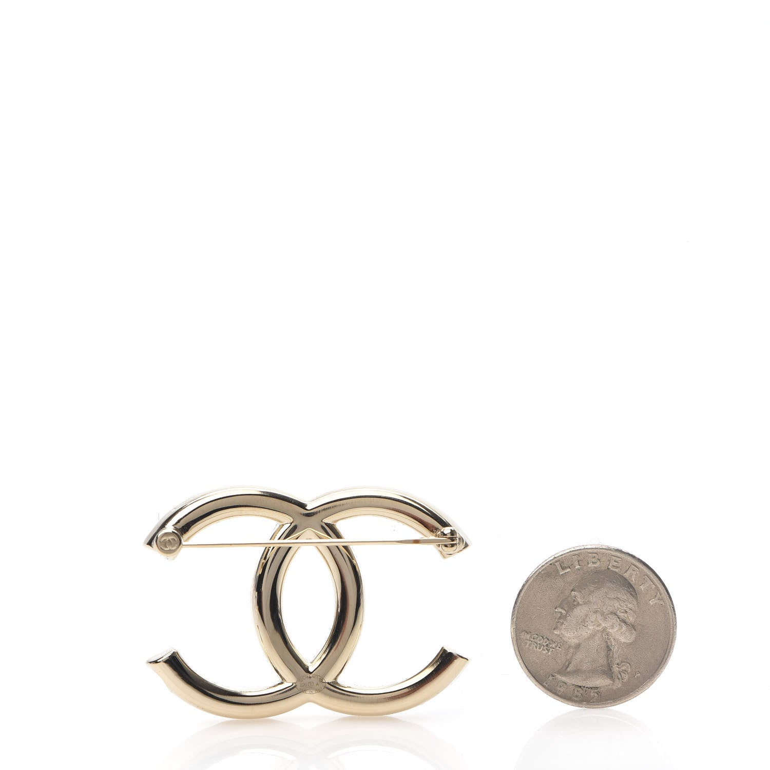 Chanel Baguette Crystal High Society CC Brooch Gold 2 of 4