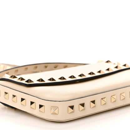 Valentino Garavani Calfskin Rockstud Crossbody Pouch Light Ivory 8 of 9