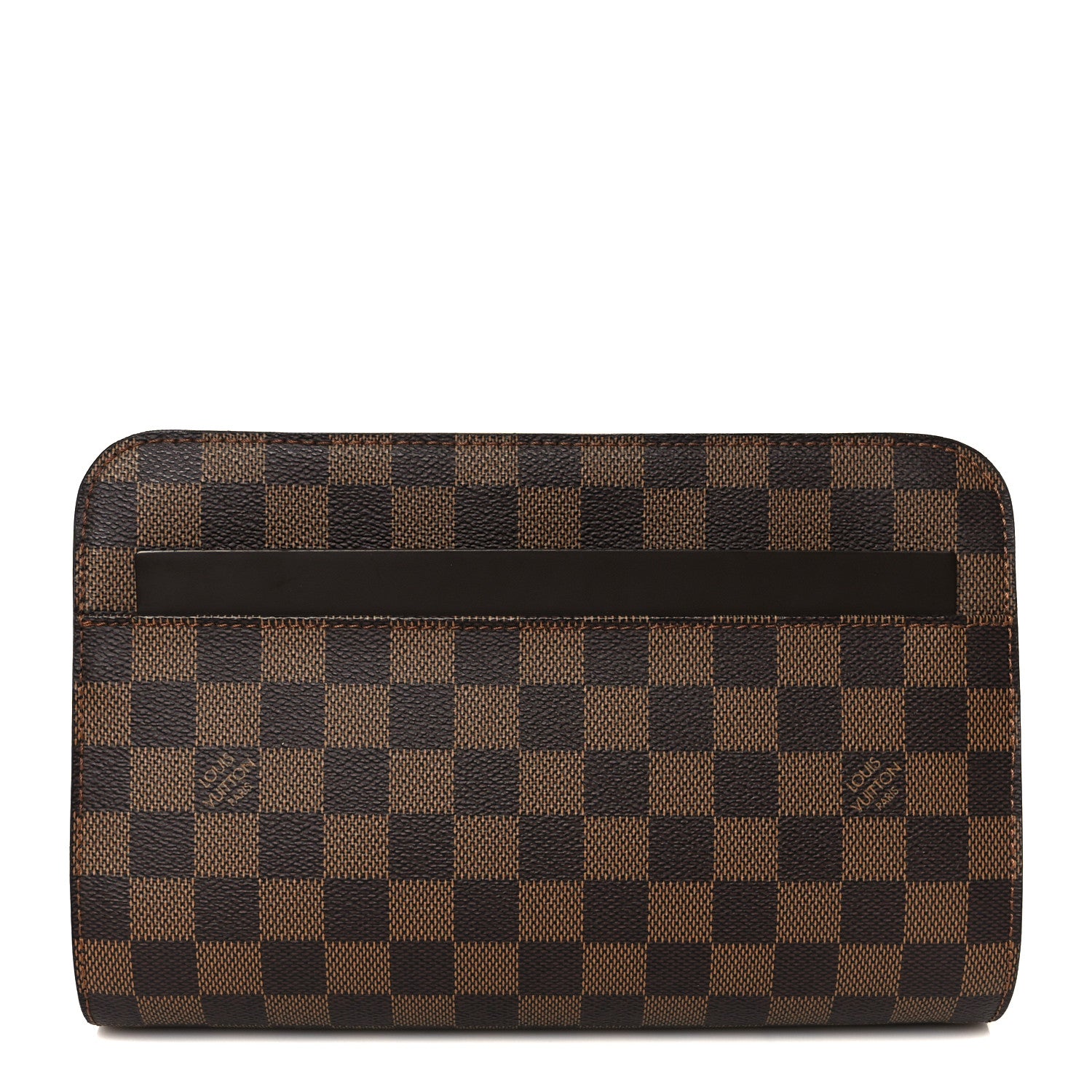 Louis Vuitton Damier Ebene Pochette Saint Louis Clutch 3 of 9