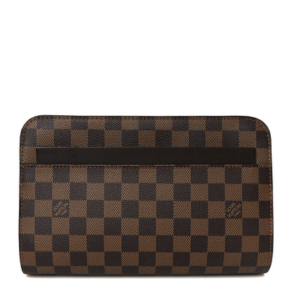Louis Vuitton Damier Ebene Pochette Saint Louis Clutch 3 of 9