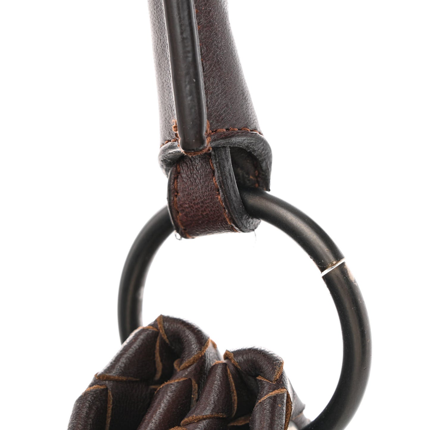 Nappa Intrecciato Bucket Bag Ebano