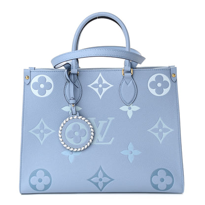 Louis Vuitton Empreinte Monogram Giant By The Pool Onthego MM Summer Blue 1 of 8