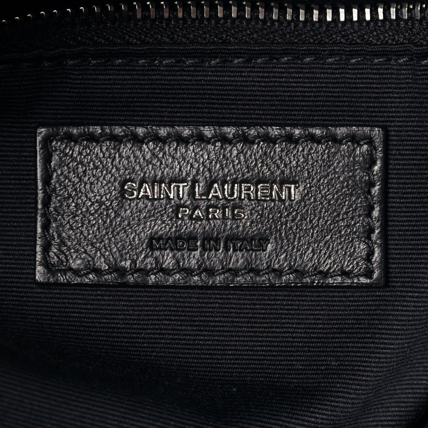 Lambskin Quilted Small Loulou Puffer Monogram Chain Satchel Black