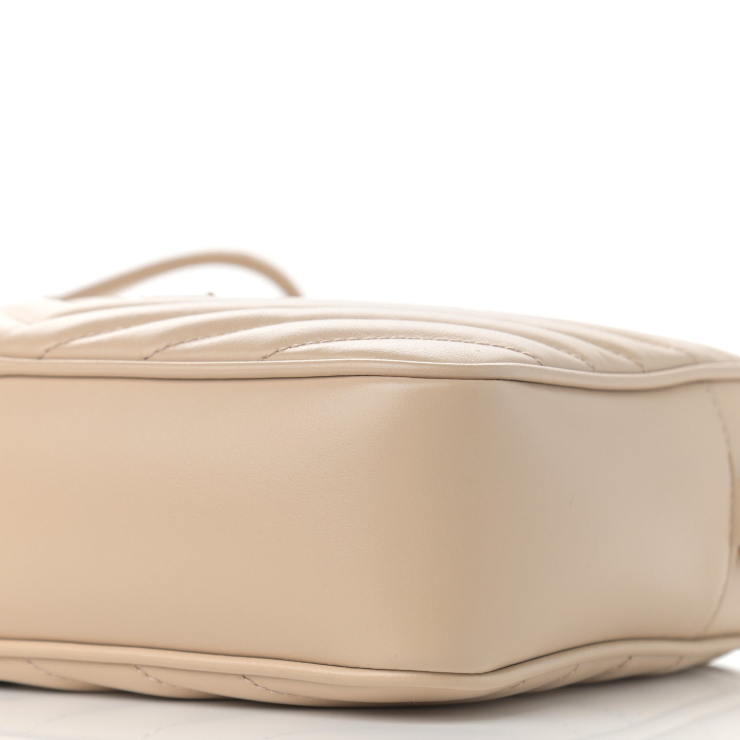 Calfskin Matelasse Monogram Lou Camera Bag Dark Beige