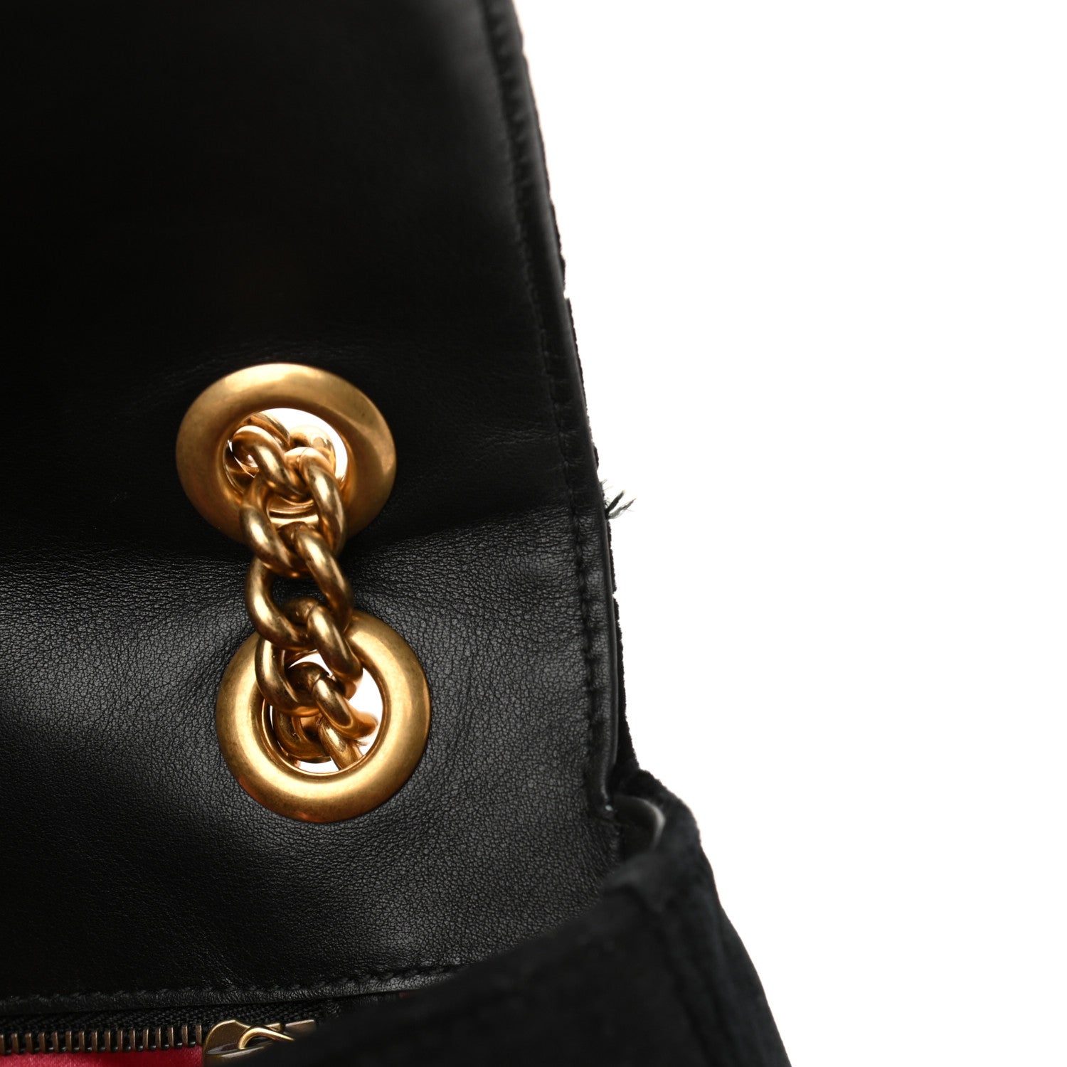Gucci Velvet Matelasse Medium GG Marmont Shoulder Bag Black 11 of 11