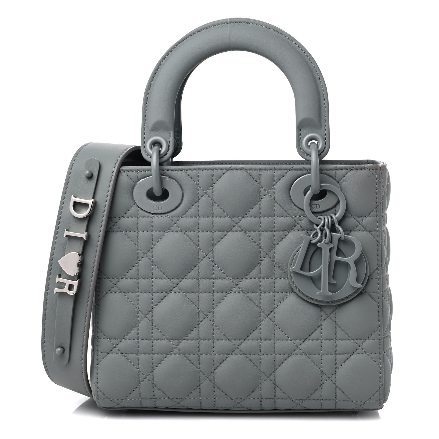 Ultra Matte Calfskin Cannage Small My ABCDior Lady Dior Gray