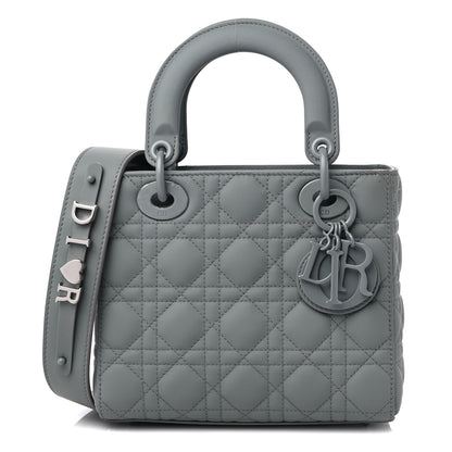 Christian Dior Ultra Matte Calfskin Cannage Small My ABCDior Lady Dior Gray 1 of 10