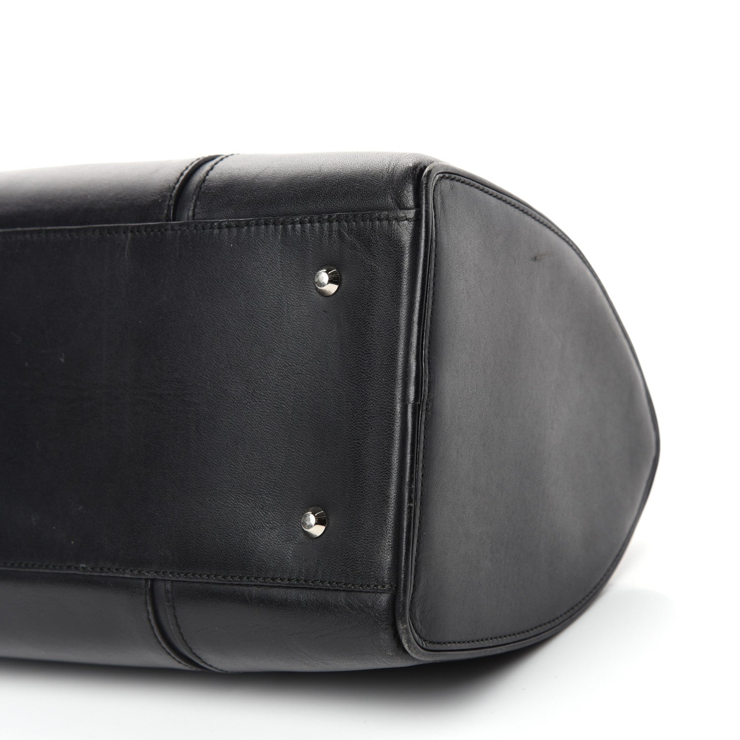 Burberry Calfskin Bowling Bag Black 8 of 9