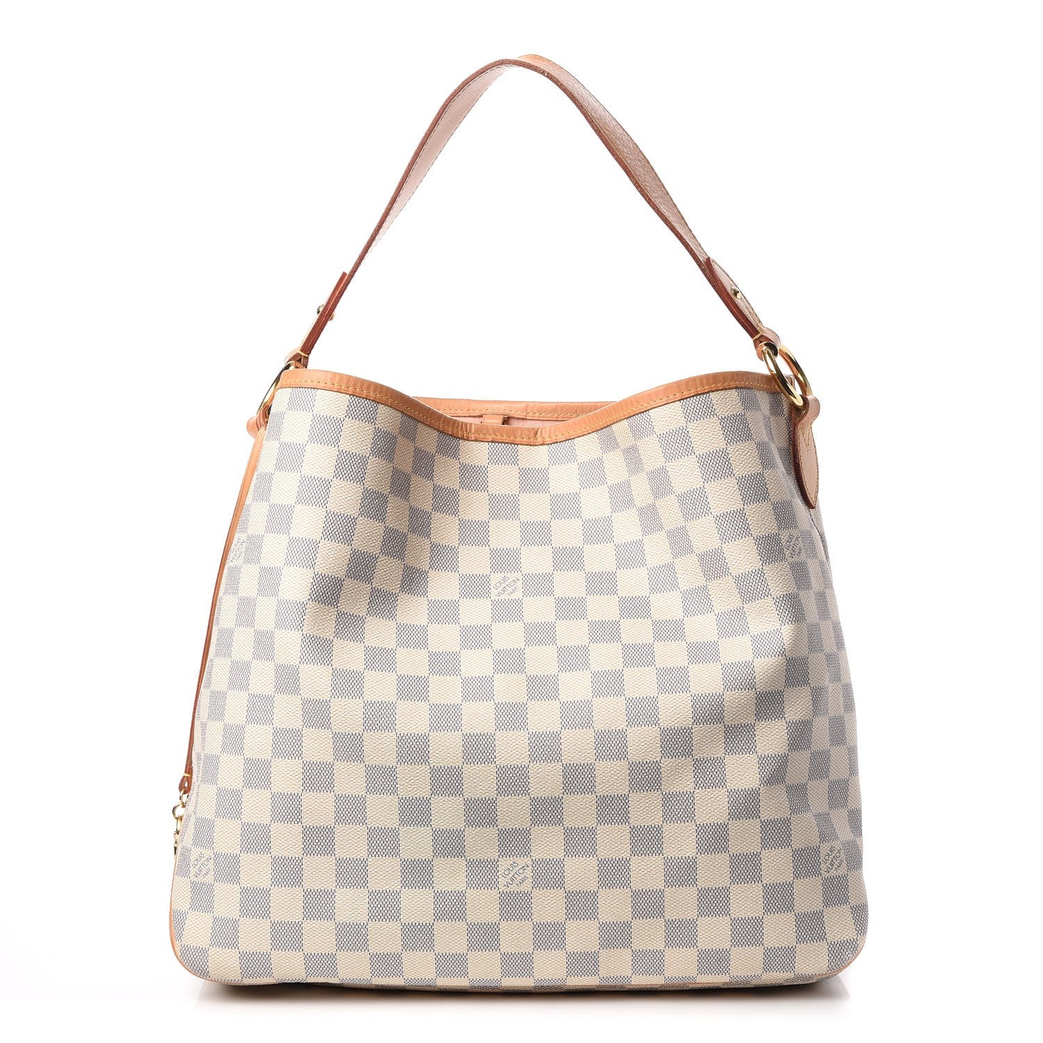 Louis Vuitton Damier Azur Delightful MM Rose Ballerine 1 of 16