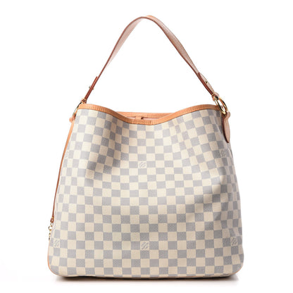 Louis Vuitton Damier Azur Delightful MM Rose Ballerine 1 of 16